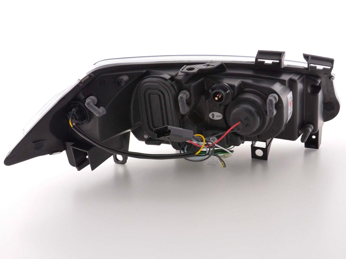 Scheinwerfer Set Daylight LED TFL-Optik Renault Megane 2 3/5-trg. 03-02/06 chrom Scheinwerfer Set Daylight LED TFL-Optik Renault Megane 2 3/5-trg. 03-02/06 chrom